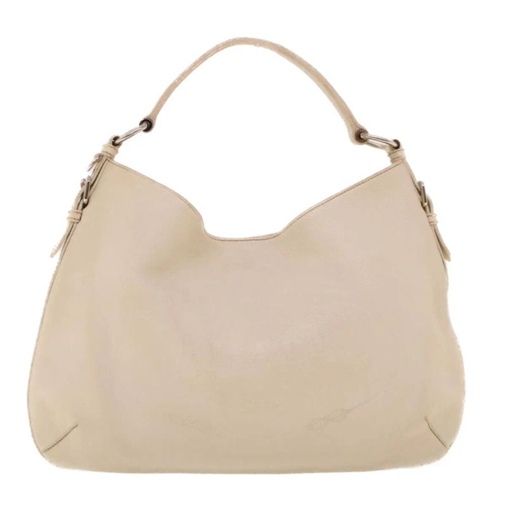 Prada Vintage Leather White Leather Shoulder Bag Bag